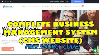 Complete Business Management System CMS Website Script using PHP MySQL  Free Source Code Download [upl. by Nickey98]