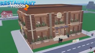 Restaurant Tycoon 2  Speed Build  Elegant Design  Design 58 [upl. by Gavrilla]