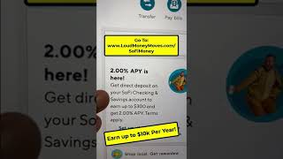 SoFi Checking and Savings Account Bank Bonus  10k Per Year [upl. by Faunia293]