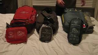 Osprey Duffel Feature Review  Trailkit 40 Transporter 40 Trillium 30 [upl. by Huskamp815]