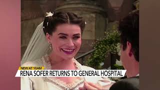 Rena Sofer talks about her decadeslater return as Lois on General Hospital [upl. by Atinal]