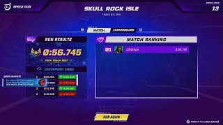 Fortnite Rocket Racing Skull Rock Isle Speed Run 005700 [upl. by Giana]