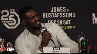 Jon Jones About Daniel Cormier vs Derrick Lewis  UFC 230 [upl. by Weintrob]