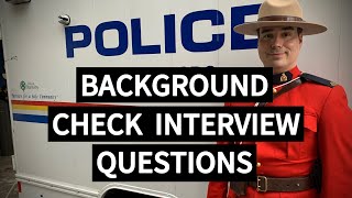 Police Officer Reference Interview Questions [upl. by Ephrem]