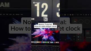 How to Add widget clock in Notion notion notiontutorial notionwidget [upl. by Nadler]