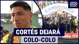 Brayan Cortés no sigue en ColoColo Arquero confirma que no renovará en el cuadro albo [upl. by Barry894]