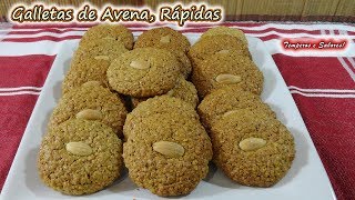 GALLETAS DE AVENA Rápidas fáciles de hacer y deliciosas [upl. by Danziger]