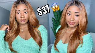 37  Okay Outre NEW HD Lace Front Wig Kamiyah  Outre Melted Hairline  Synthetic Wig Review [upl. by Engelbert819]