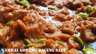 Cara MEMBUAT SAMBAL GORENG Daging SAPI BUMBU Sederhana RASA MANTUL [upl. by Aisyla]