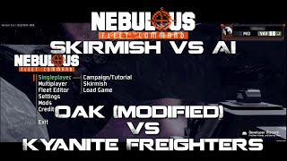 Nebulous Fleet Command  Skirmish vs AI Oak vs Kyanite [upl. by Gala]