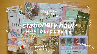 🌷 stationery haul with oliospark 🌷 [upl. by Kimon185]