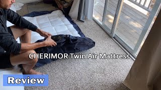 CHERIMOR Twin Air Mattress  Setup amp Review [upl. by Eiffe]