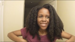 Blow Dry Natural Hair  Tension Method Blow Out [upl. by Kired]