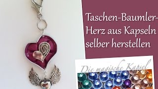 DIYTaschenbaumler  Herz aus Nespressokapseln selber herstellen  die magische Kaffee Kapsel [upl. by Kostman2]