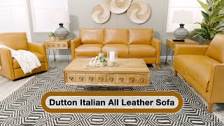 Dutton Italian All Leather Sofa  AFW [upl. by Rodrigo]