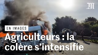 La contestation s’intensifie chez les agriculteurs [upl. by Yelhs]