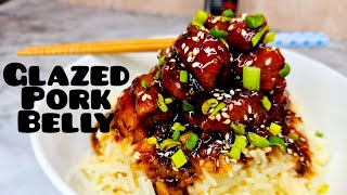 THE MOST DELICIOUS GLAZED PORK BELLY BITES RECIPE [upl. by Rea849]