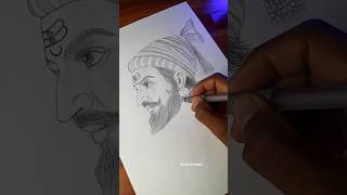 Chatrapati Shivaji Maharaj Drawing 😈✨art drawing shorts ytshort chatrapati shivajimaharaj yt [upl. by Foy]