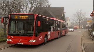 Im Winter ❄️ Mit dem 🚌 Buslinie 36 von FrMoosweiher nach ￼ Hochdorf StAgatha Weg🎄￼￼ [upl. by Verbenia476]