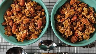 Granola Recipe Demonstration  Joyofbakingcom [upl. by Melicent13]