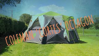 Setting up COLEMAN Cortes OCTAGON 8 tent [upl. by Ylrevaw]