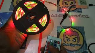 Cara pasang Led Strip RGB 5 Meter 12 V motormobil [upl. by Nnyliram]