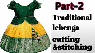 Part 2 lehenga blouse stitching designer lehenga cholidesigner blouse 67 kids lehenga [upl. by Rancell]