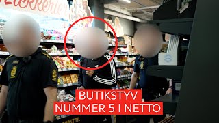 Her filmer tvhold butikstyv i Netto under interview [upl. by Amabel]