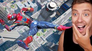 Reacting To FUNNIEST Spiderman Fails in GTA 5 [upl. by Huoh795]