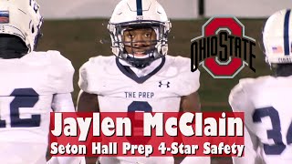 Jaylen McClain  Seton Hall Prep 4Star Safety  Commits to Ohio State [upl. by Barn]