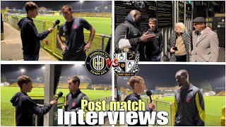 Harrogate v Port Vale post match interviews  Ruari Paton Moore John Rudge Carol Grant Debrah [upl. by Elik]