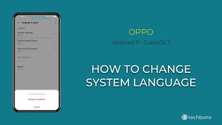 How to Change System language  Oppo Android 11  ColorOS 11 [upl. by Allehs]