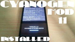 Motorola Moto G FLASH CYANOGENMOD 11 TUTORIAL [upl. by Enrichetta]