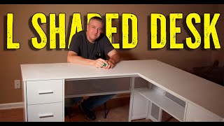 Best Executive Desk Build Best Desk UNDER 350  LShaped Desk [upl. by Idissac733]