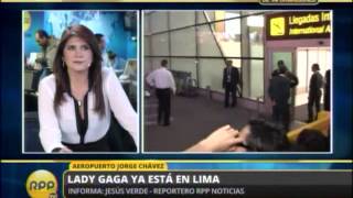 Lady Gaga llegó a Lima para esperado concierto [upl. by Ahsitnauq628]