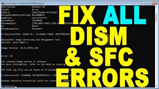 DISM CleanupImage RestoreHealth amp SFC ScanNow not Working Windows 10 8 amp 7  Fix All Errors [upl. by Nosaj14]