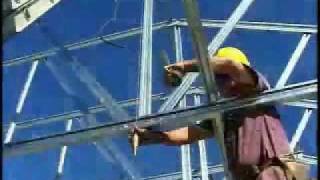 Truss Installation with Cold Formed Steel Trusses [upl. by Sterner]