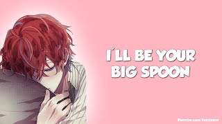 Sleepy Boyfriend Spoons You In Bed After Nightmare CuddlingBoyfriend Roleplay ASMR [upl. by Sivert]