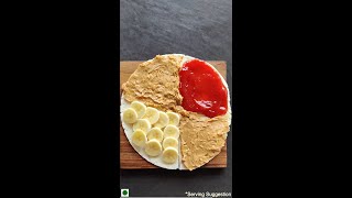 Peanut Butter Jam Banana Trending Wrap Recipe [upl. by Zita]