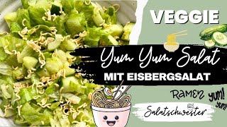 Yum Yum Salat Rezept  vegetarisch  2 Portionen Rezept  Salatschwester [upl. by Calvina615]