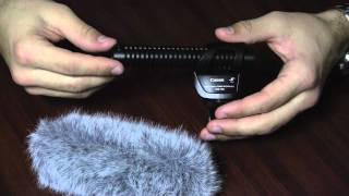 Review Canon DM100 Directional Stereo Microphone [upl. by Ahcrop]