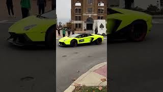 Cool lambo and Porsche leaving car show fyp shorts car coolcars viral [upl. by Modeste201]