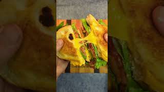 BLT Bacon Lettuce Tomato Sandwich on Two Grilled Cheese Sandwiches  Sandwich Dad [upl. by Conan]