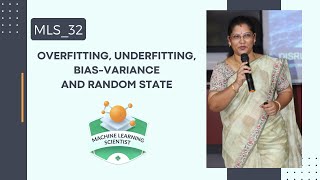 Machine Learning 32  Overfitting Underfitting BiasVariance and Random state [upl. by Clarice]