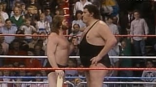 quotHacksawquot Jim Duggan vs Andre the Giant June 4 1988 [upl. by Graves]