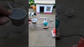 Diy mini motor water pump project mini tractor making cow video  119 [upl. by Devin451]