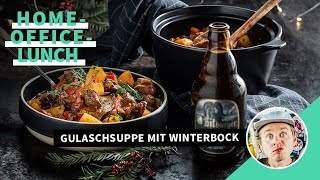 Gulaschsuppe mit Winterbock I Rezeptidee I FOODBOOM [upl. by Aleakam]