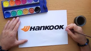 How to draw the Hankook logo [upl. by Eivol320]