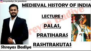 Palas Pratiharas Rashtrakutas  Medieval History of India [upl. by Earahc]