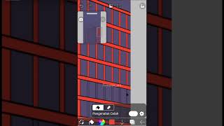 Part 62  Drawing Buildings ibispaintx painting art digitalart tutorial feedshorts [upl. by Burner]